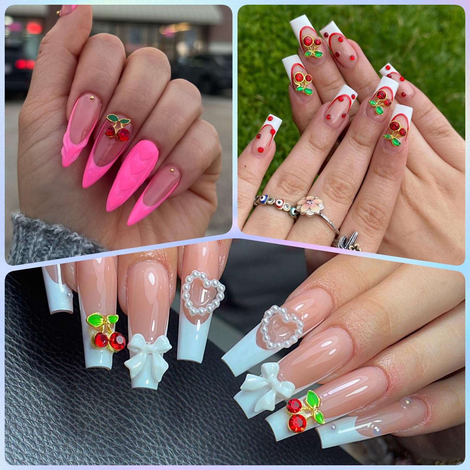 OPMADM gold nail charms crosses add chic elegance to designs
