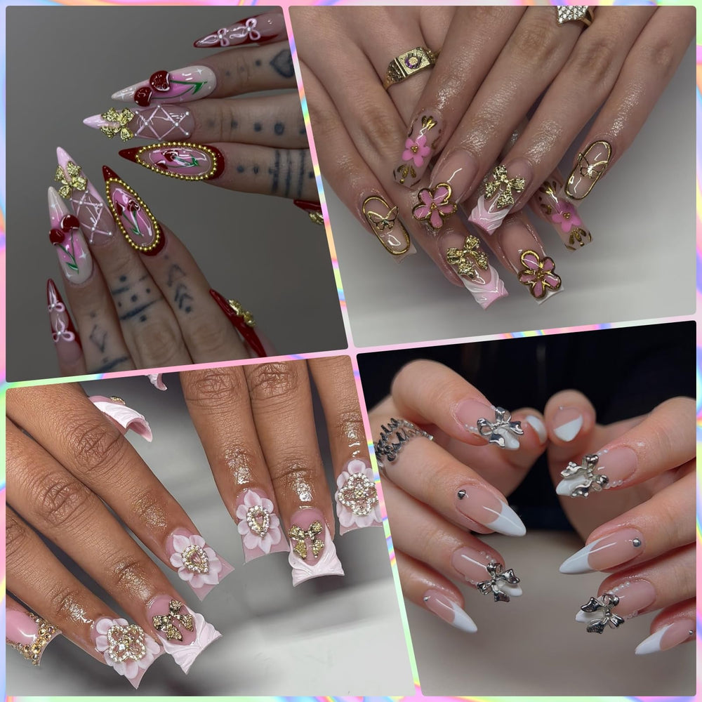 OPMADM gold nail charms stars provide subtle cosmic sparkle