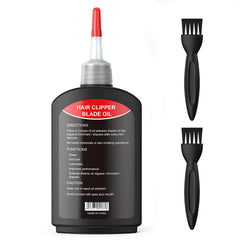 Opove blade lubrication drops between blades reduce friction and heat.