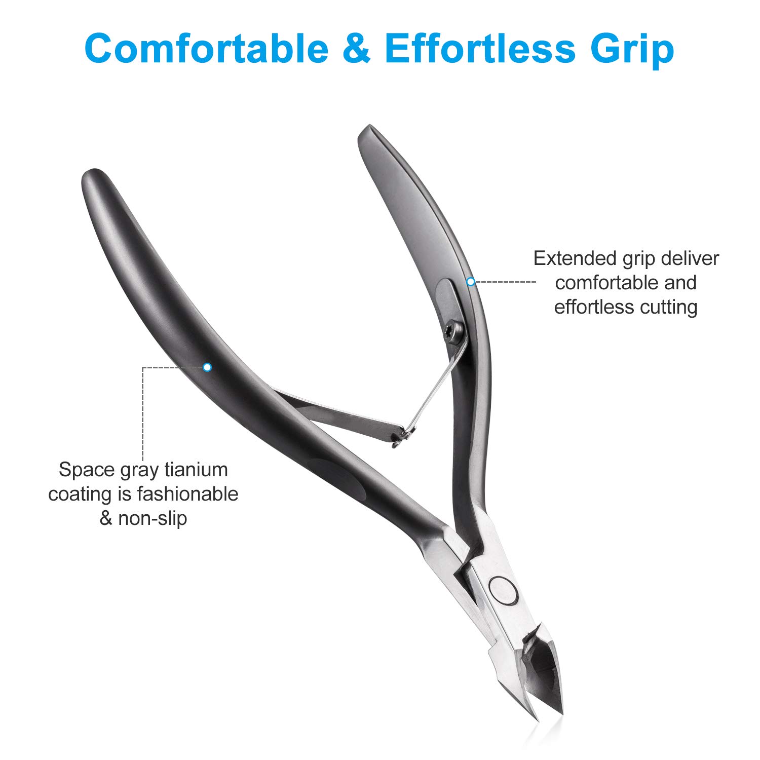 opove surgical stainless steel cuticle cutter for long-lasting use
