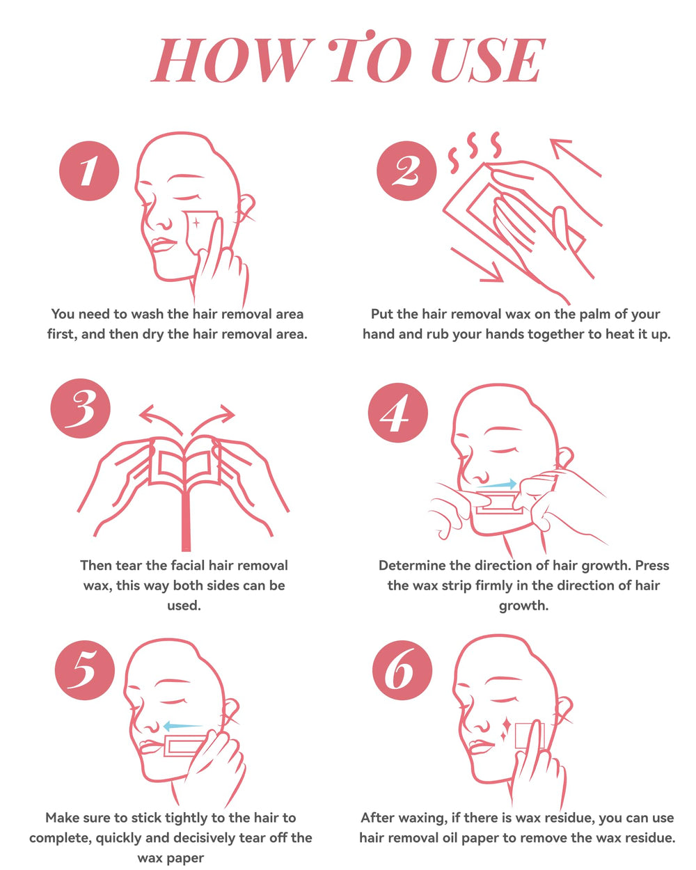 OPOX arms wax strips for efficient full-limb hair removal.