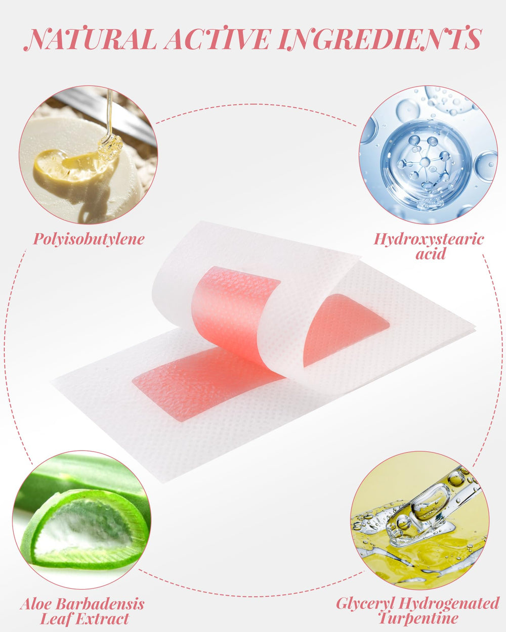 OPOX chest wax strips for broader areas, achieving smooth skin post-wax.