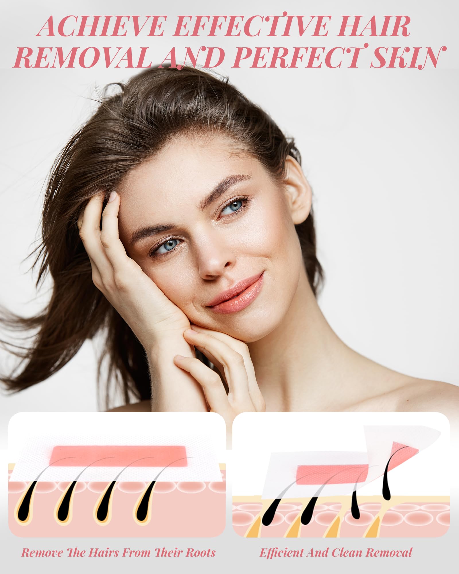 OPOX legs wax strips deliver efficient hair removal for smooth legs.