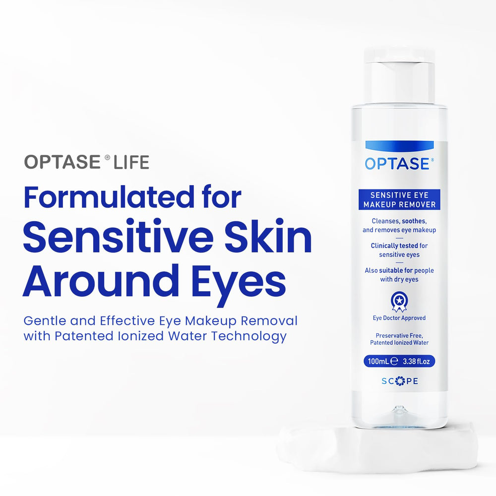 Optase Life desmaquillante ojos almohadilla aplicación: elimina maquillaje sin enjuague.