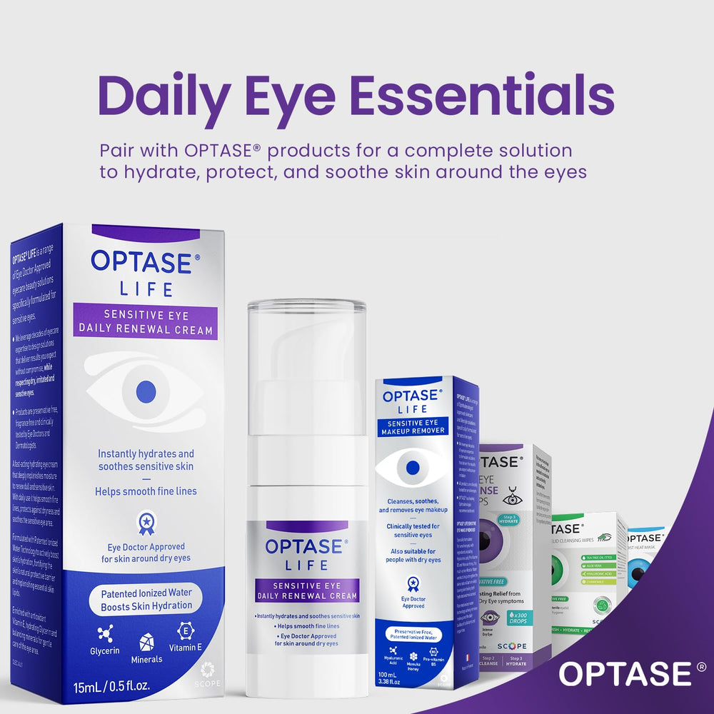 Optase LIFE presentación de 15 ml, perfecta para viaje.