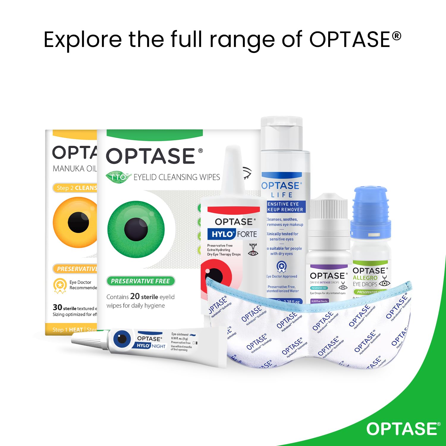 Optase TTO: limpieza suave que cuida pestañas y párpados.