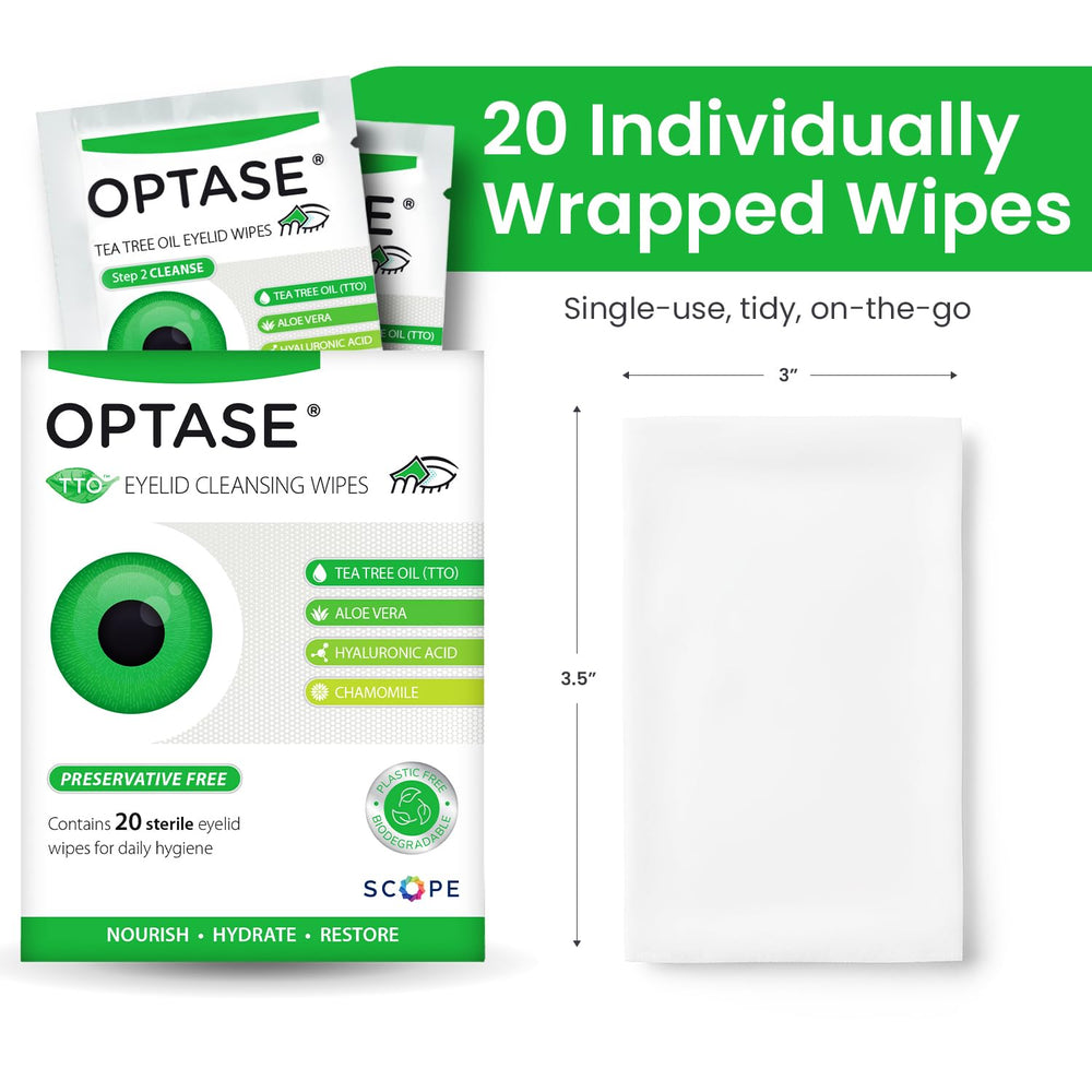 Optase TTO: recomendado por especialistas para higiene ocular con cuidado.