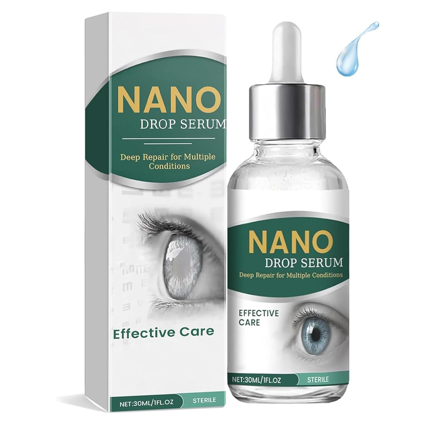 Optifusion Drops: botella de gotas para hidratación suave de ojos cansados.