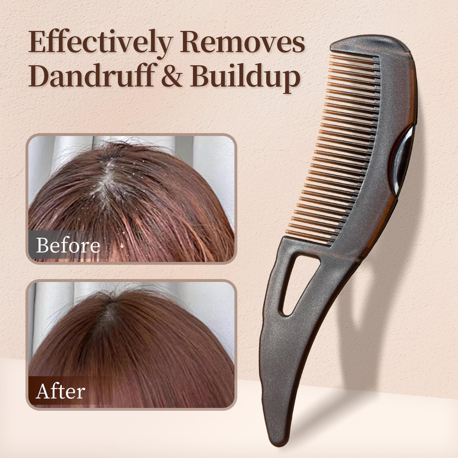 Optisake self-cleaning button action helps release debris after brushing.