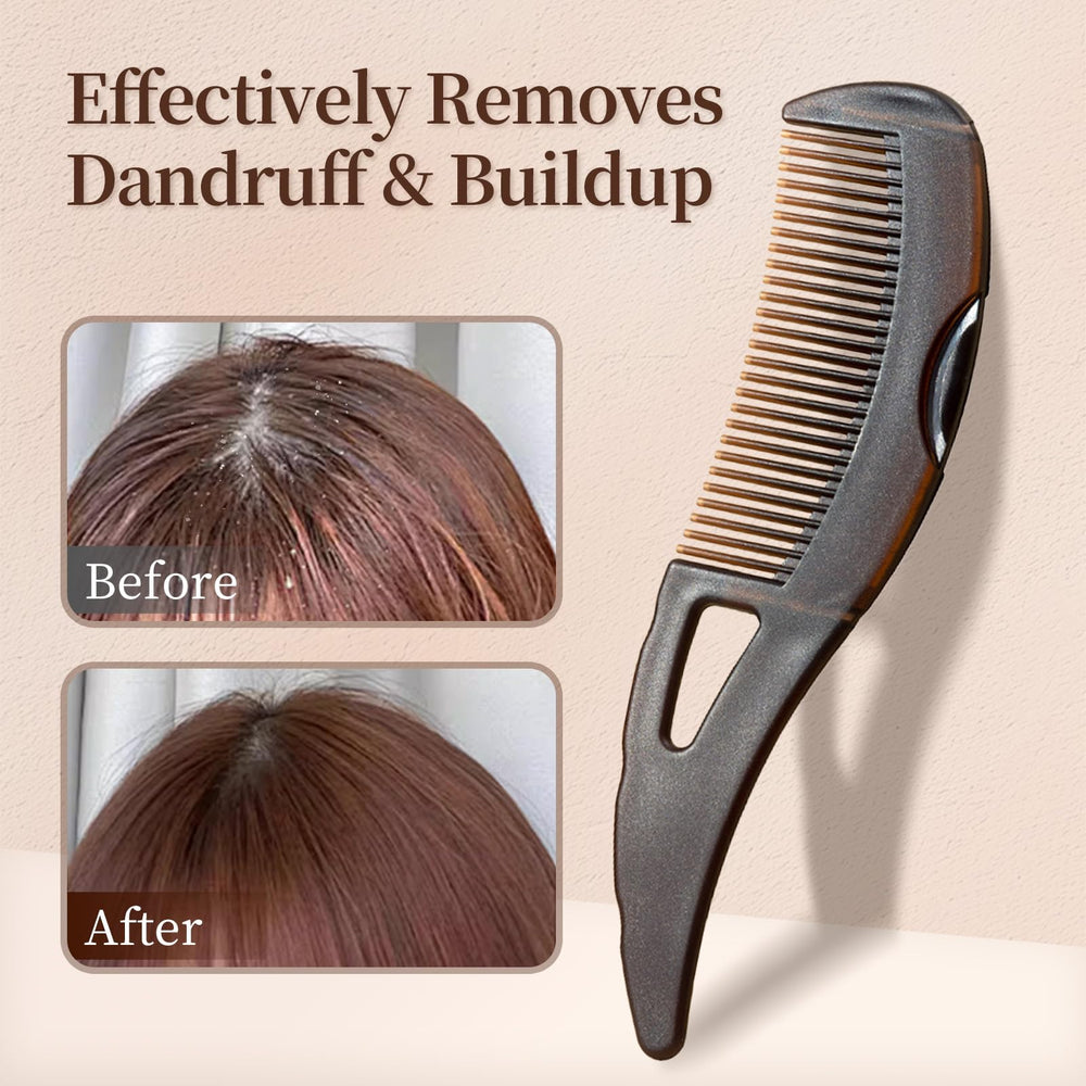 Optisake self-cleaning button action helps release debris after brushing.
