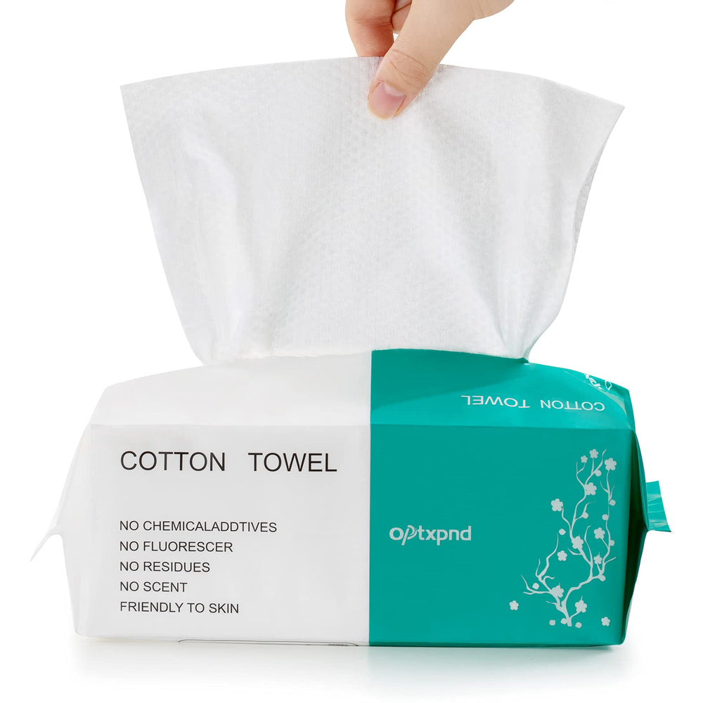 Optxpnd toalla facial desechable con densidad aumentada para limpieza eficaz