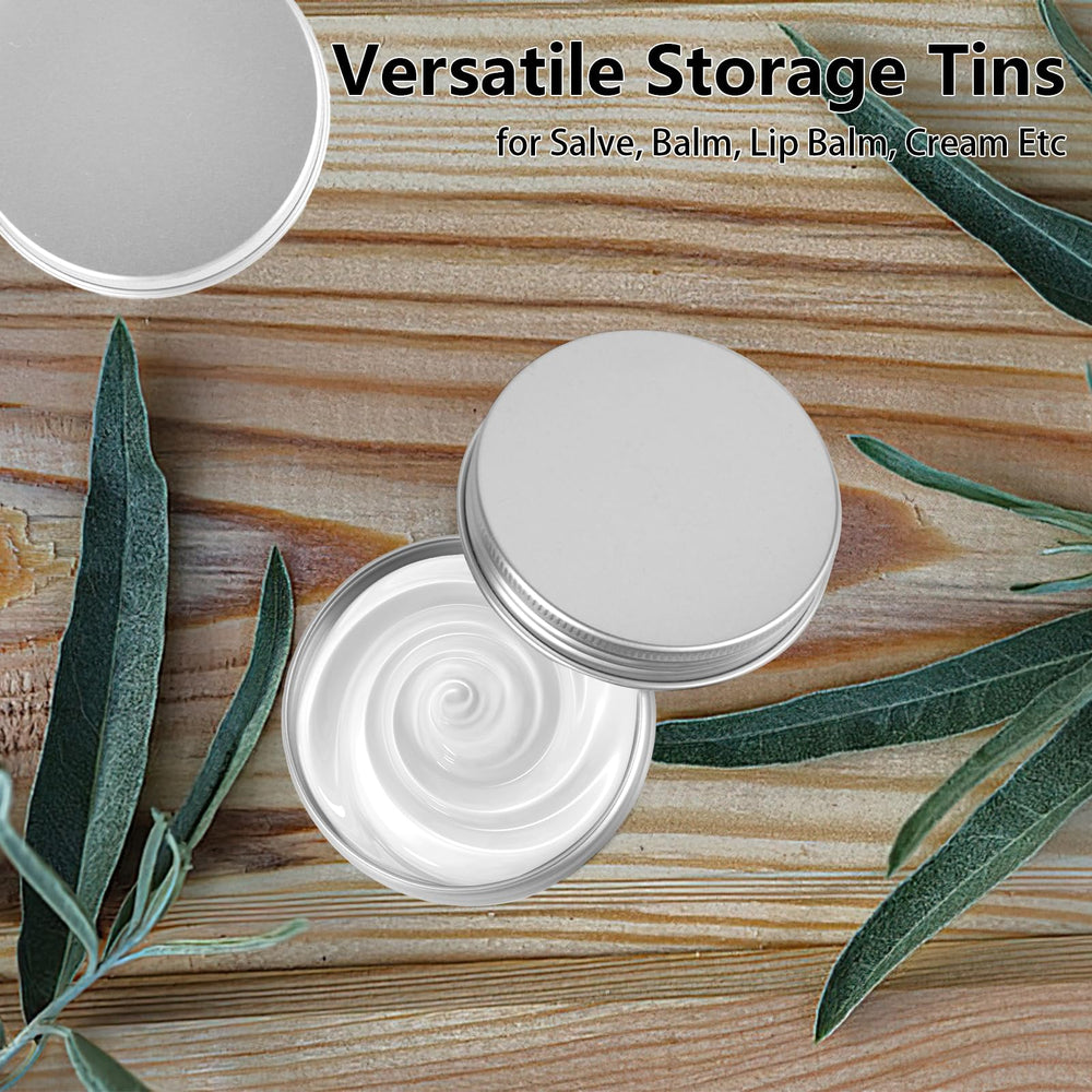 Opvixi DIY storage tins for crafts and cosmetics in stylish metal containers.