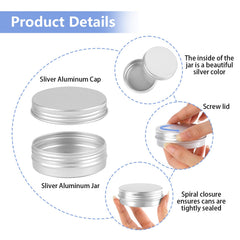 Opvixi round aluminum container with polished surface, premium look.