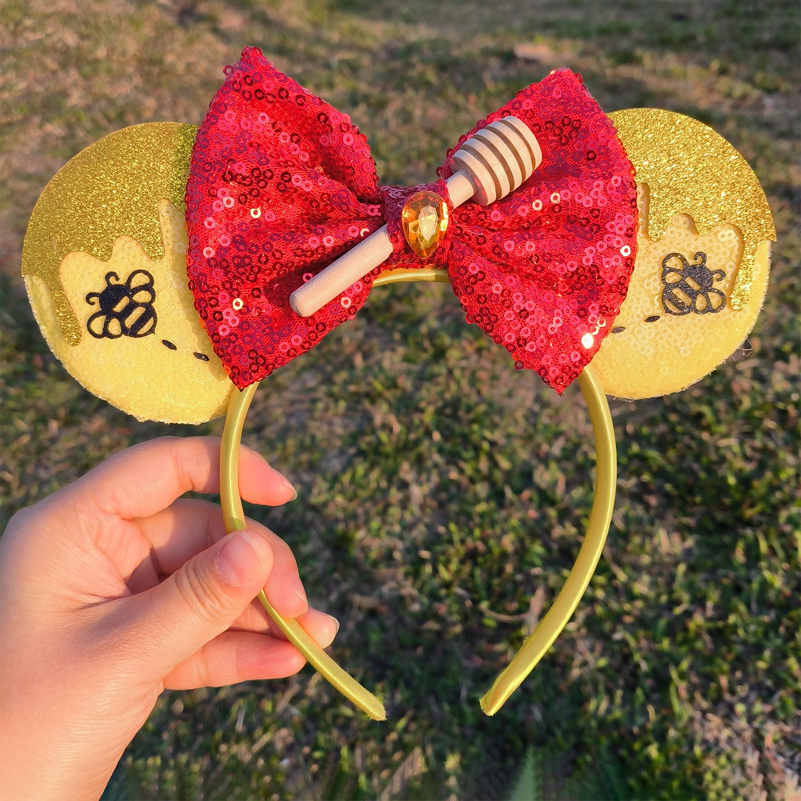 Opzzqz diadema orejas de ratón en variedad de colores para fiestas.