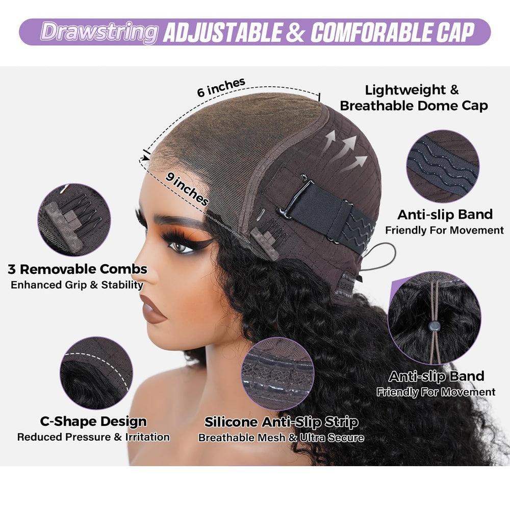 OQ Hair 180 density wig balanced fullness and movement