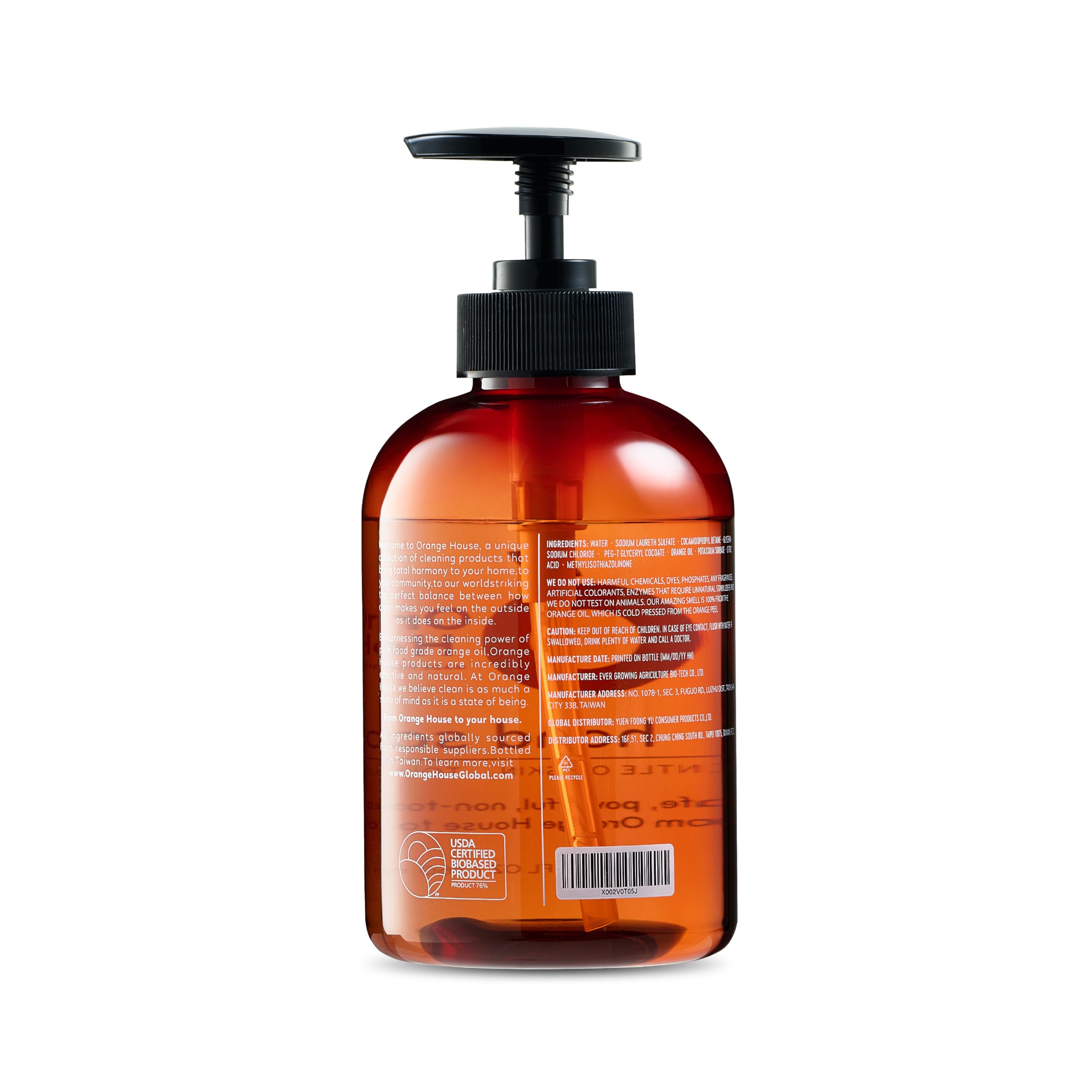 Orange House recycled packaging emphasizes sustainability and reuse