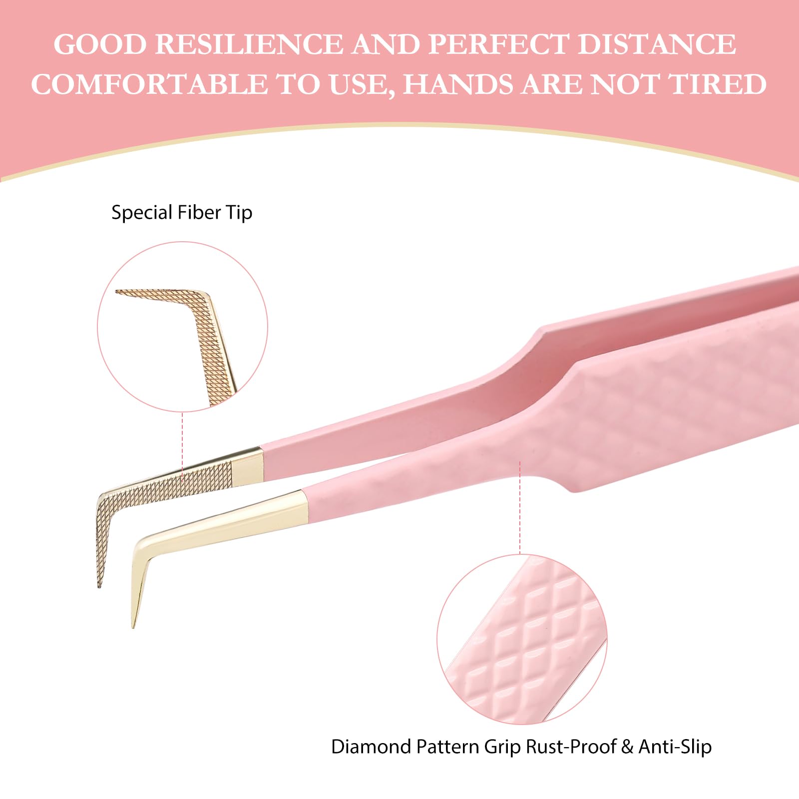 Oranllow L-shape boot tweezers designed for ergonomic handling