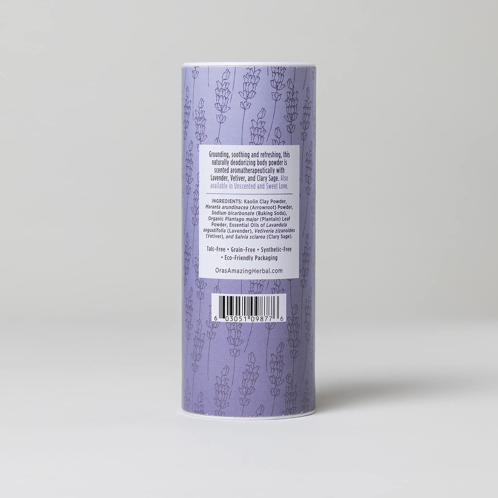 Use as a dry shampoo for between washes with Ora’s Blissful Earth.
