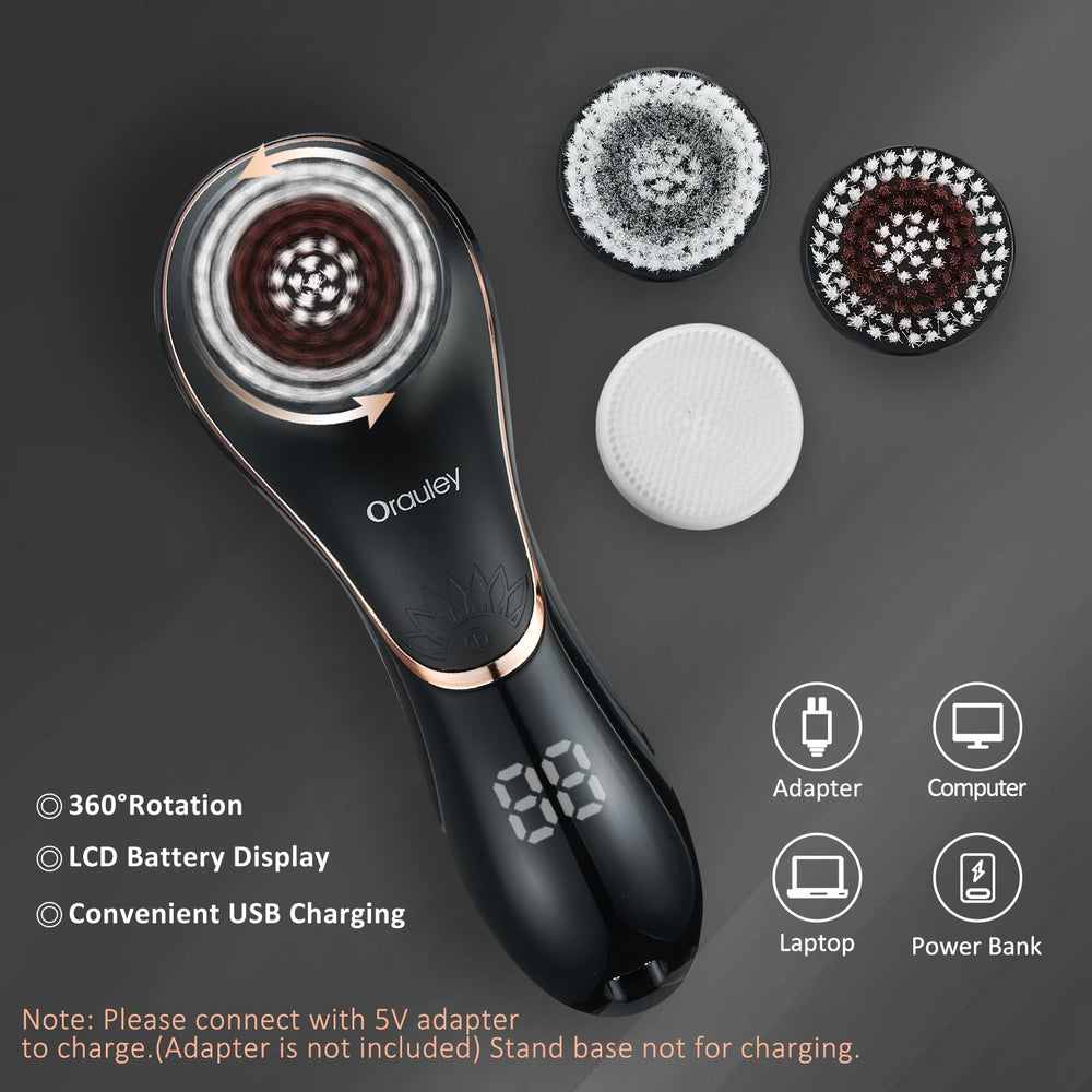 Orauley rechargeable 1200mAh battery for long-lasting cleansing sessions