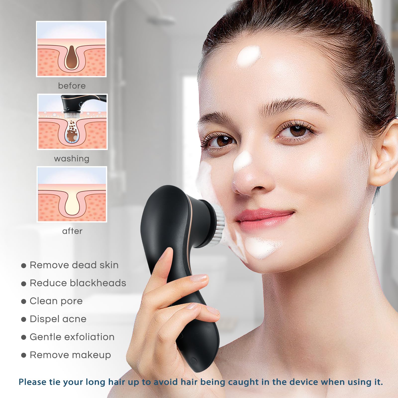 Orauley two speeds 750 and 900 rpm for customizable cleansing