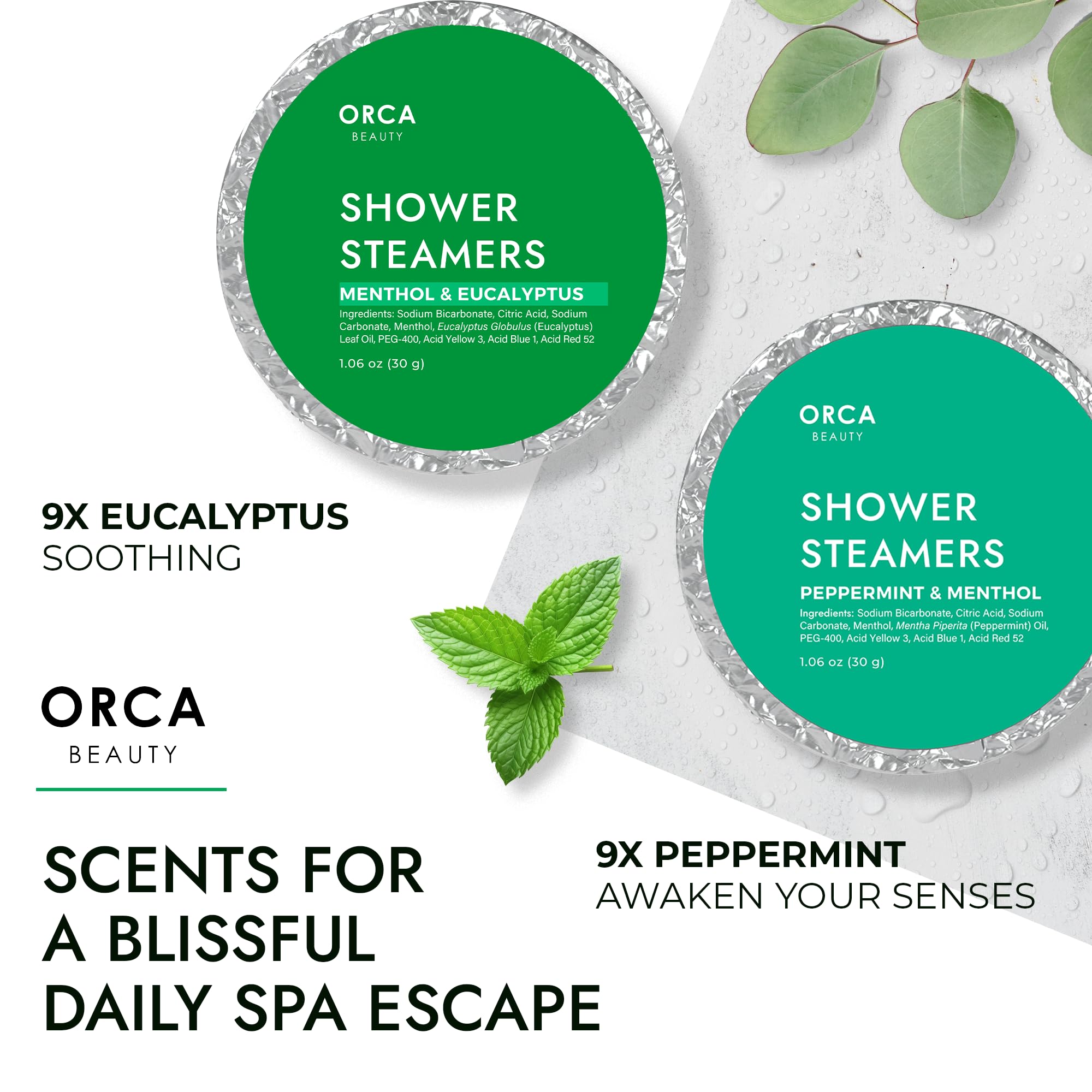 Regalo perfecto: Orca Beauty, tabletas para bienestar durante la ducha.