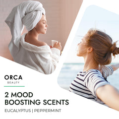 Spa en casa: Orca Beauty, tableta de ducha con aroma mentolado.