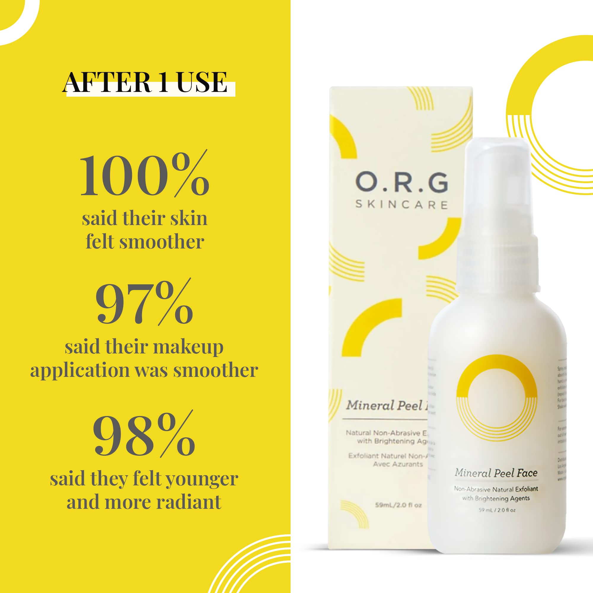 O.R.G. Skincare Peel Off Face Cleanser spread on hand demonstrates non-drying slip.