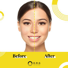 O.R.G. Skincare Peel Off Face Cleanser texture swatch reveals gentle mineral exfoliation.