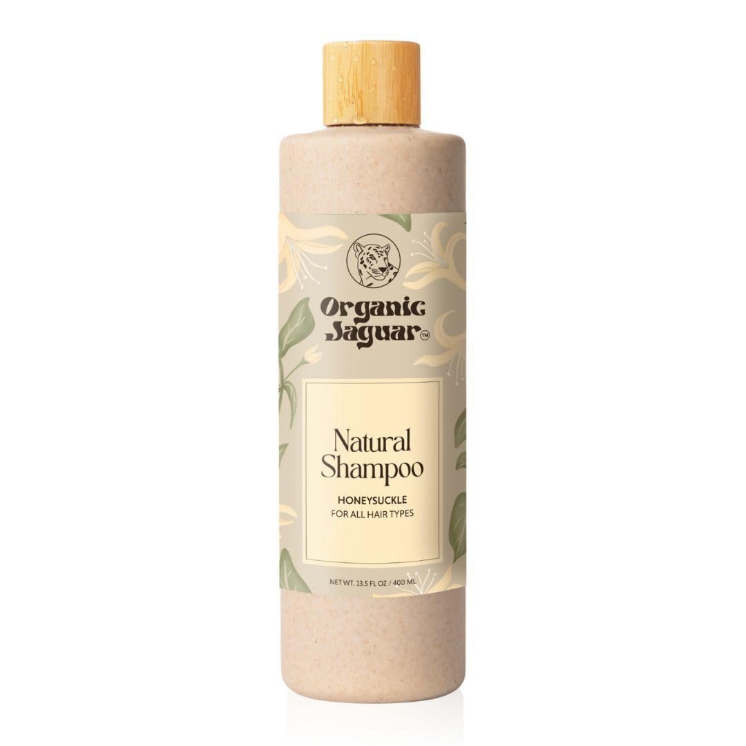 Organic Jaguar Natural Shampoo bottle front highlighting sulfate-free cleansing