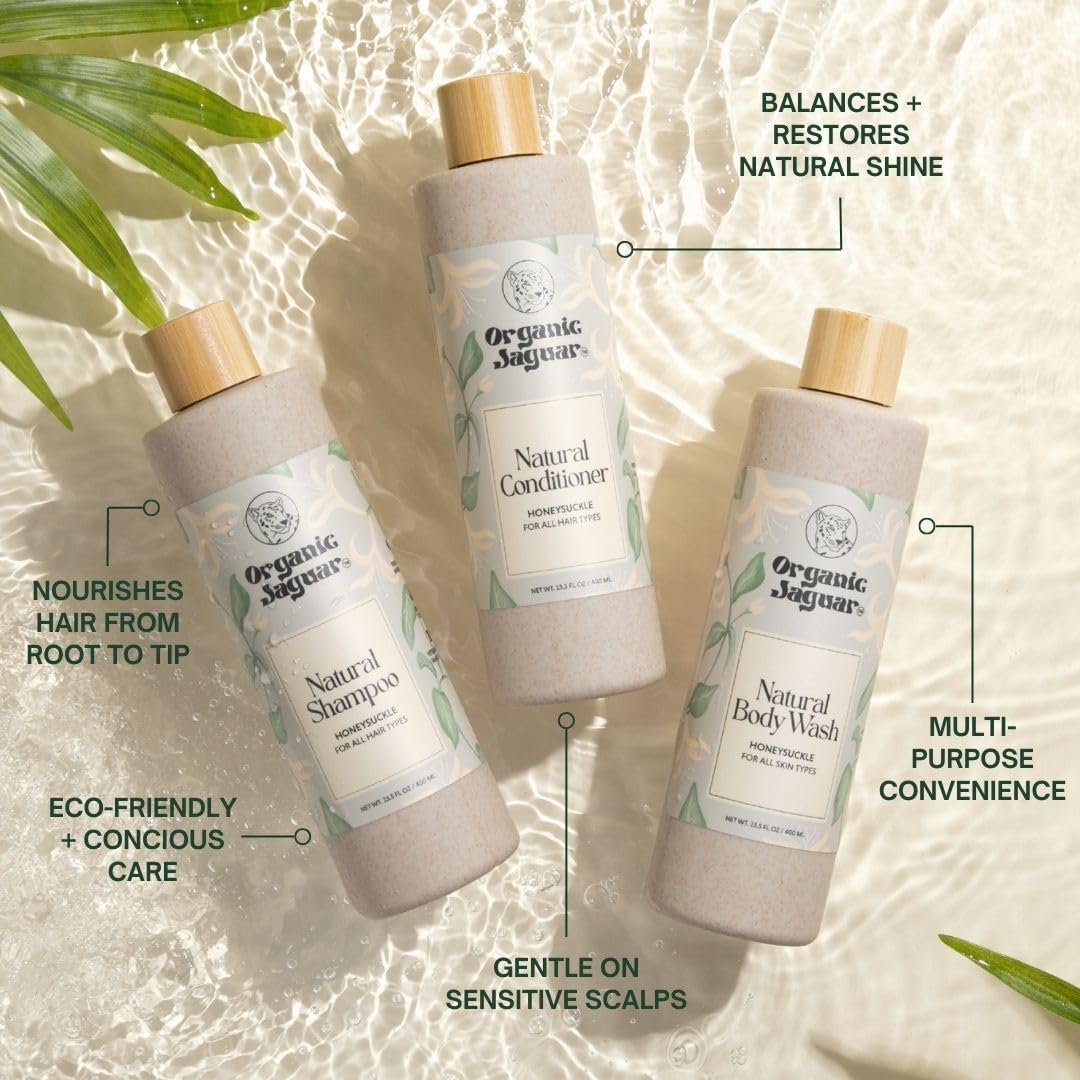 Organic Jaguar Natural Shampoo suited for dry to color-treated hair