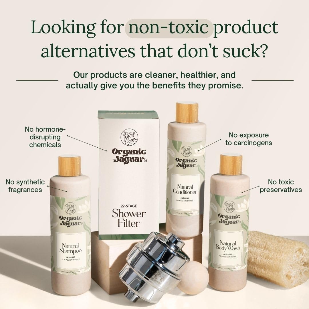 Organic Jaguar jasmine bloom suggests refreshing fragrance during wash.