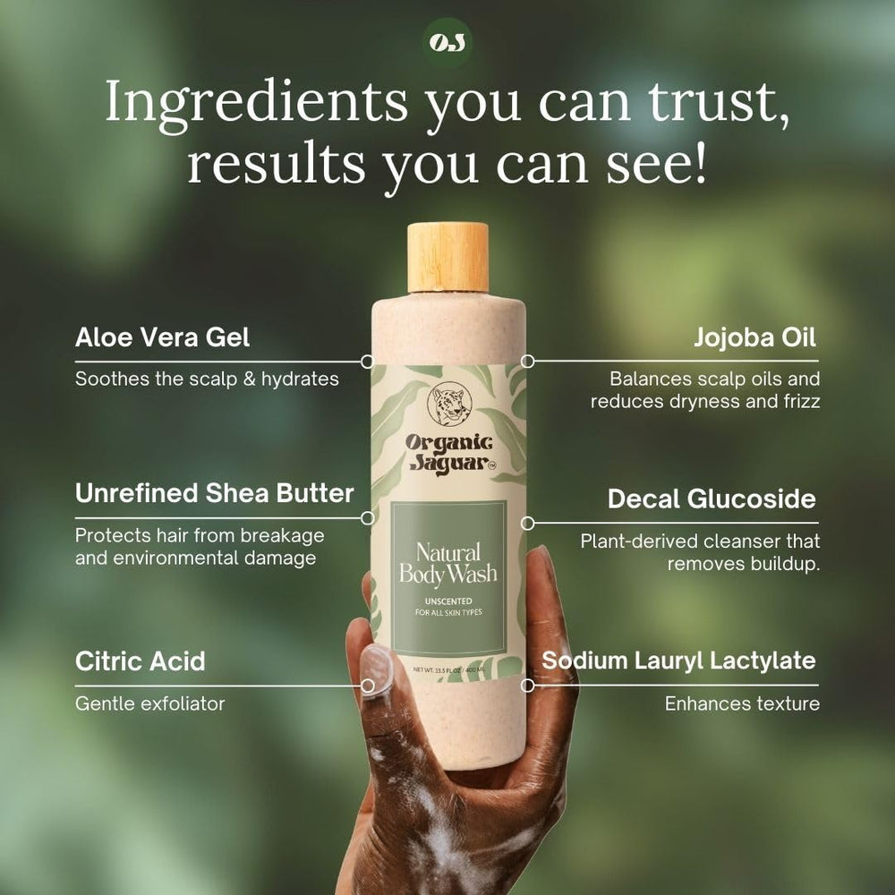 Organic Jaguar shea butter creamy texture close-up demonstrates moisturization.