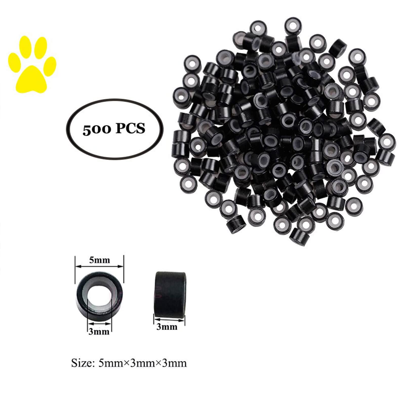 Orgrimmar silicone rings beads device holds hair securely without damage.