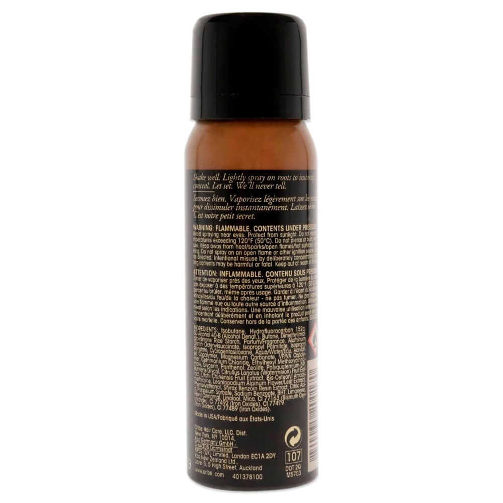 Oribe Airbrush Root Touch Up Light Brown application to refresh roots and blend color