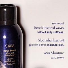Oribe Apres Texture Spray in action delivering defined waves and piece texture