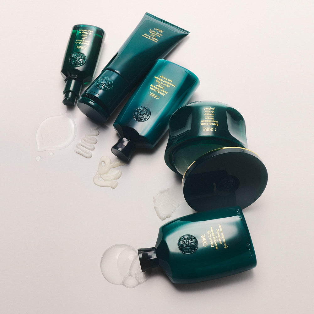 Oribe Curl Gelée packaging shown for travel and on-the-go styling