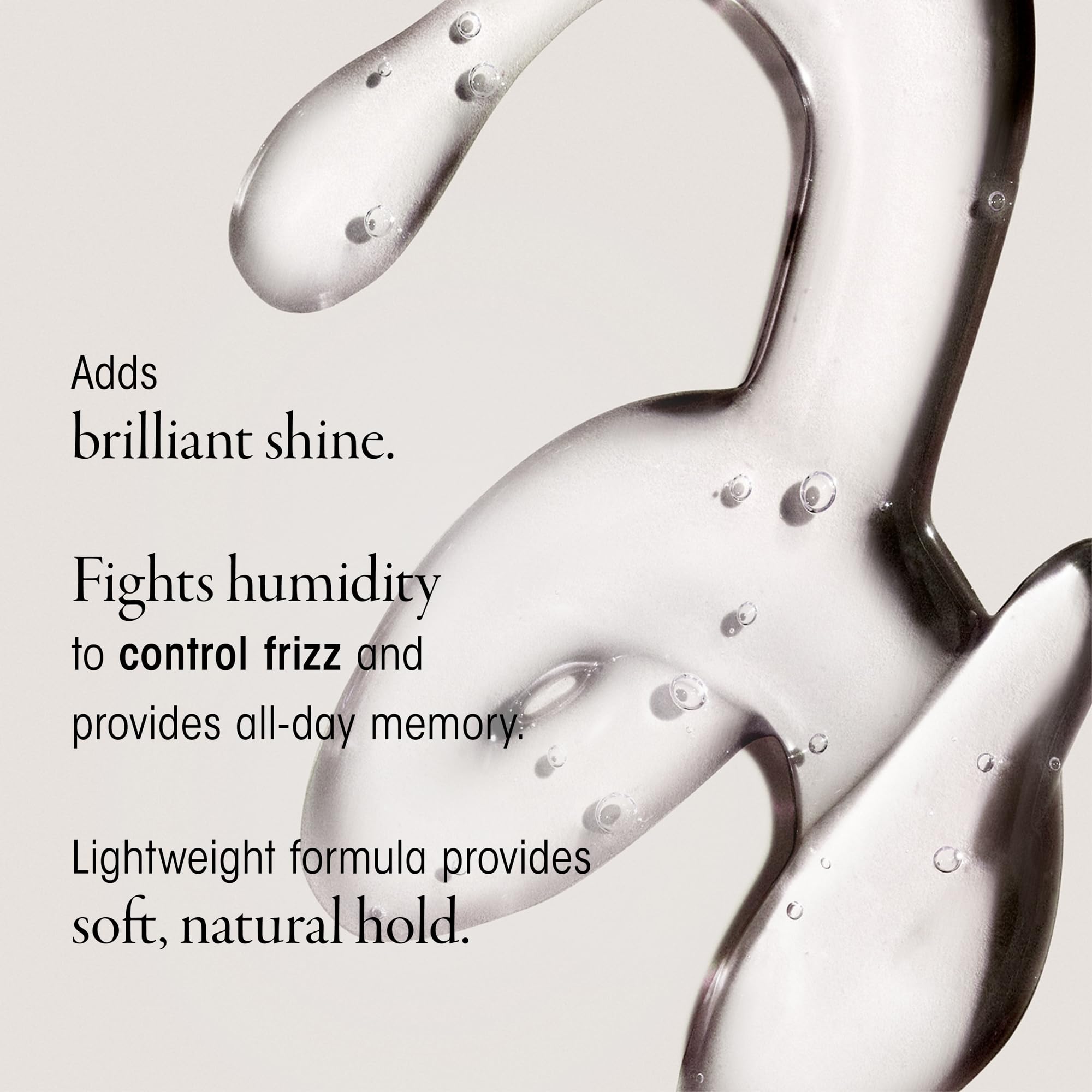 Oribe Curl Gloss demonstrates humidity resistance and frizz control on curls.