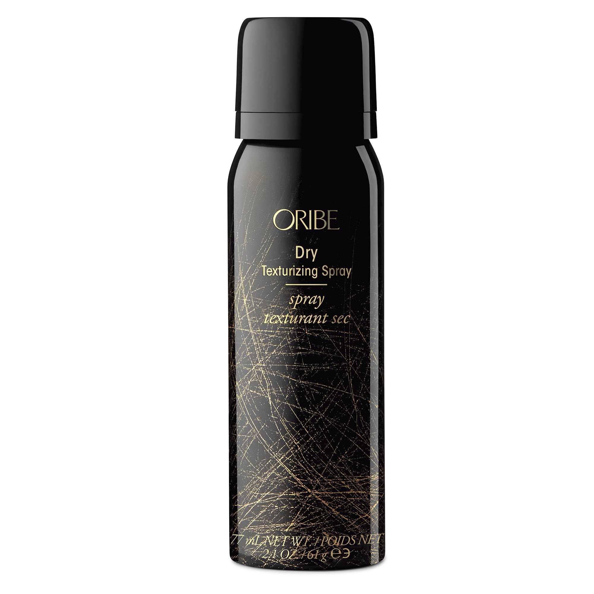 Oribe Dry Texturizing Spray bottle delivering invisible volume boost.