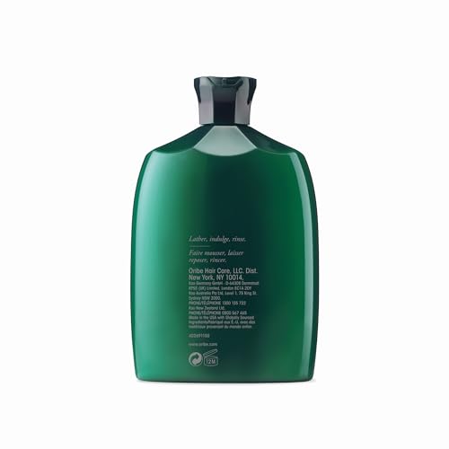 Oribe Eternal Curls Shampoo bottle back highlights rich moisture and smoothness