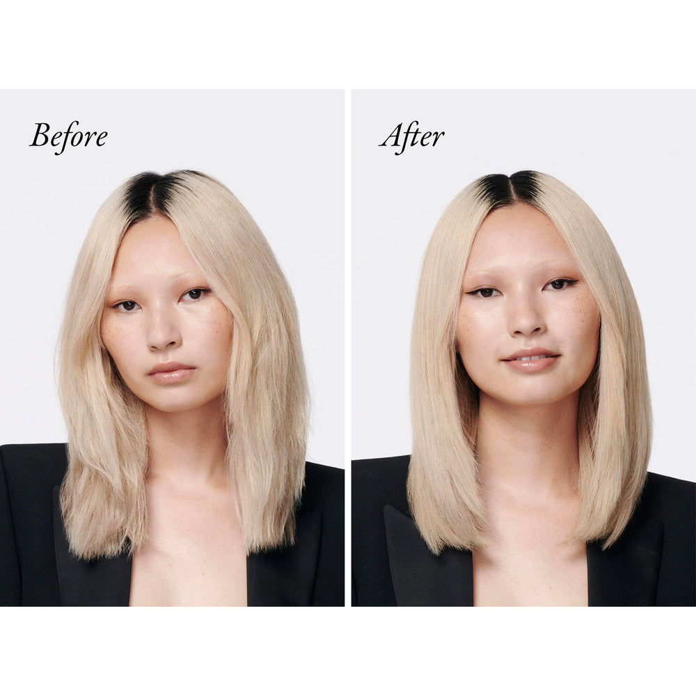 Oribe Gold Lust spray being dispensed for smooth, heat-protected styling results