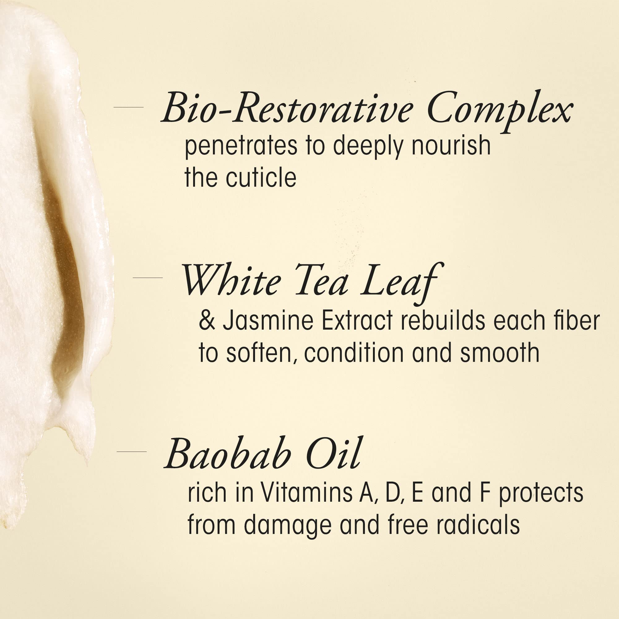 Baobab and jasmine ingredients in Oribe Gold Lust mask