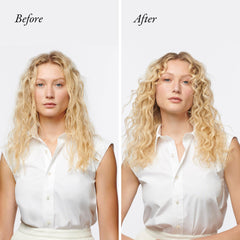 Oribe Hair Alchemy Fortifying Treatment hair fibers close-up demonstrates protective veil around strands