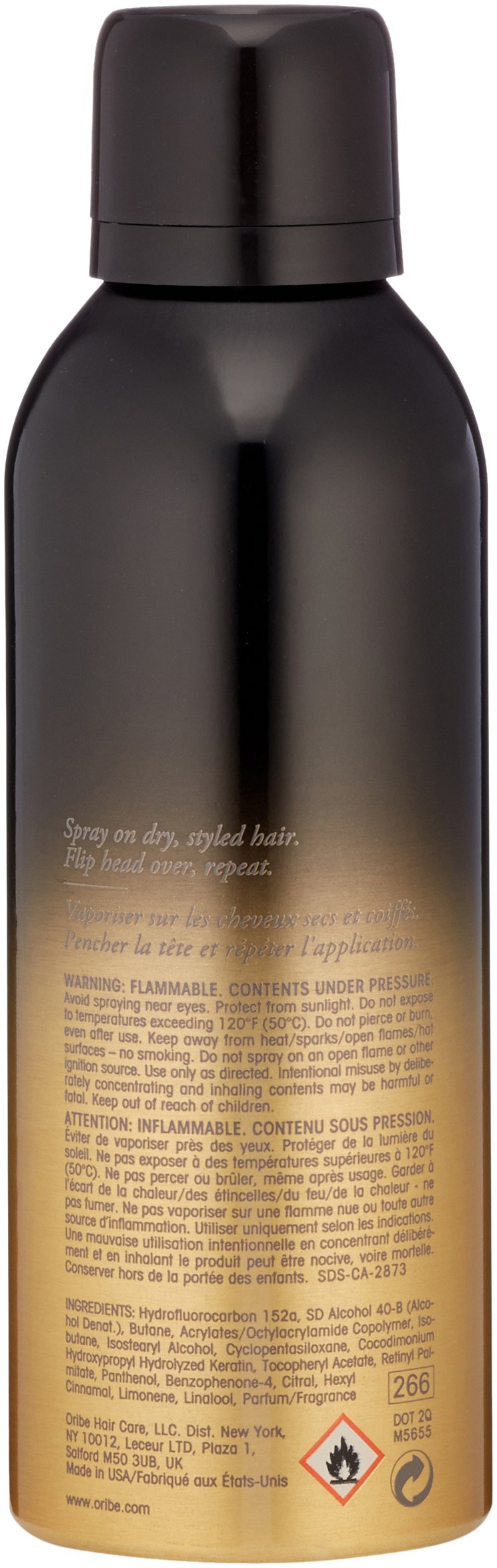 Oribe Impermeable Anti-Humidity Spray hair application close-up ready to shield frizz