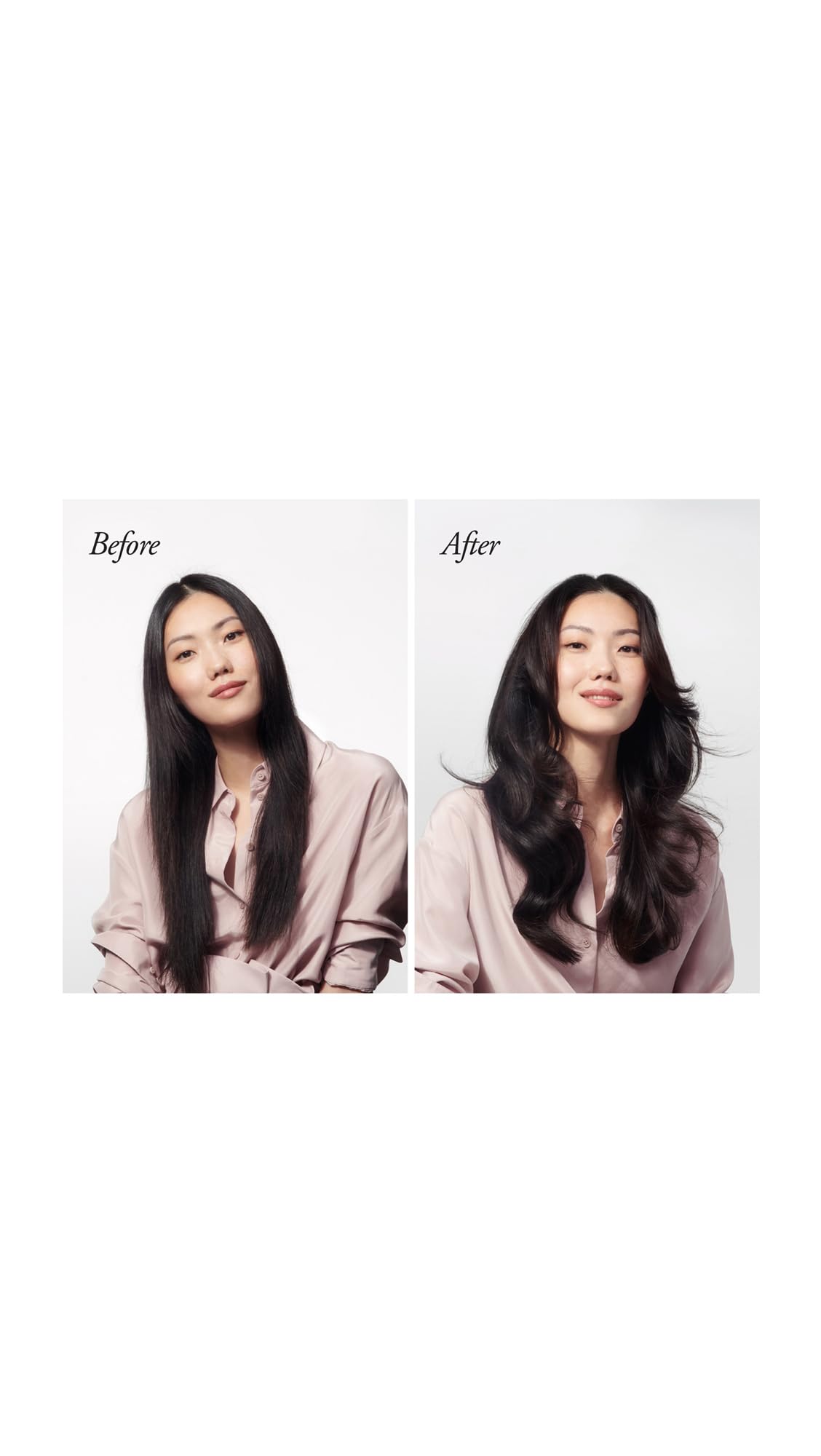 Oribe Magnificent Volume label close-up emphasizing vegan and color-safe formula
