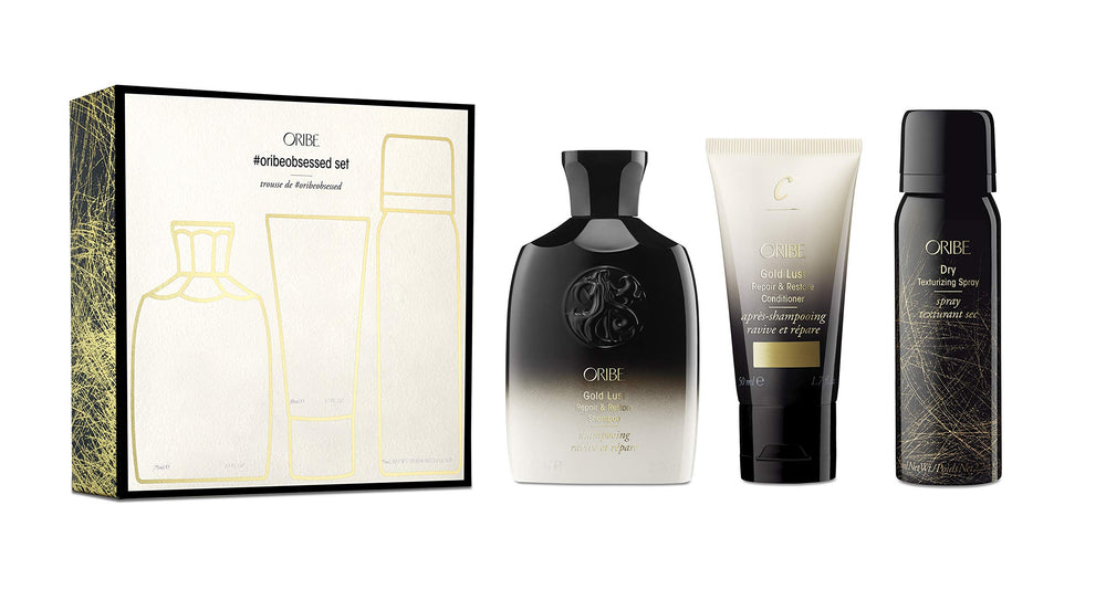 Oribe Obsessed Set shampoo bottle for a rejuvenating cleanse and glossy hair
