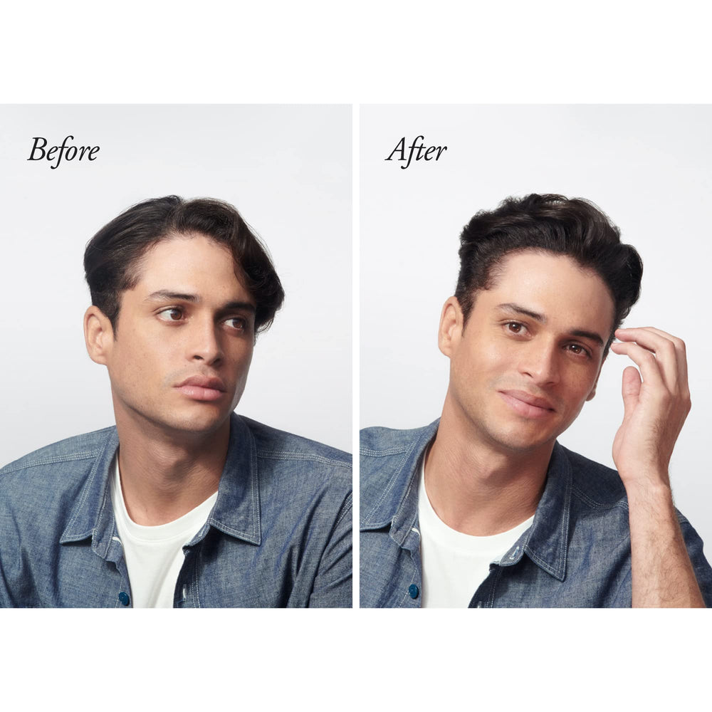 Oribe Rough Luxury Soft Molding Paste finished style with soft shine.
