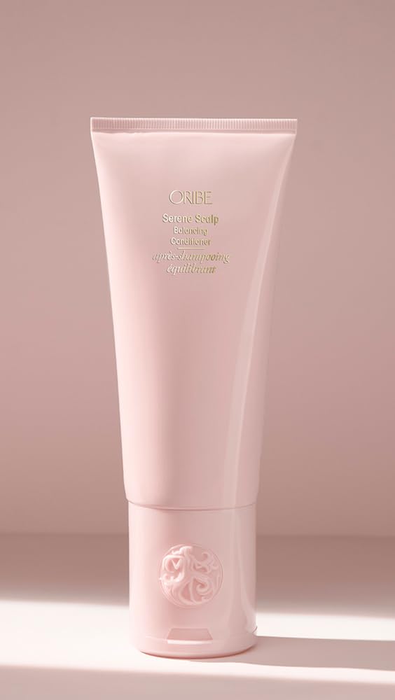 Oribe Serene Scalp Balancing Conditioner product scene emphasizing calm scalp
