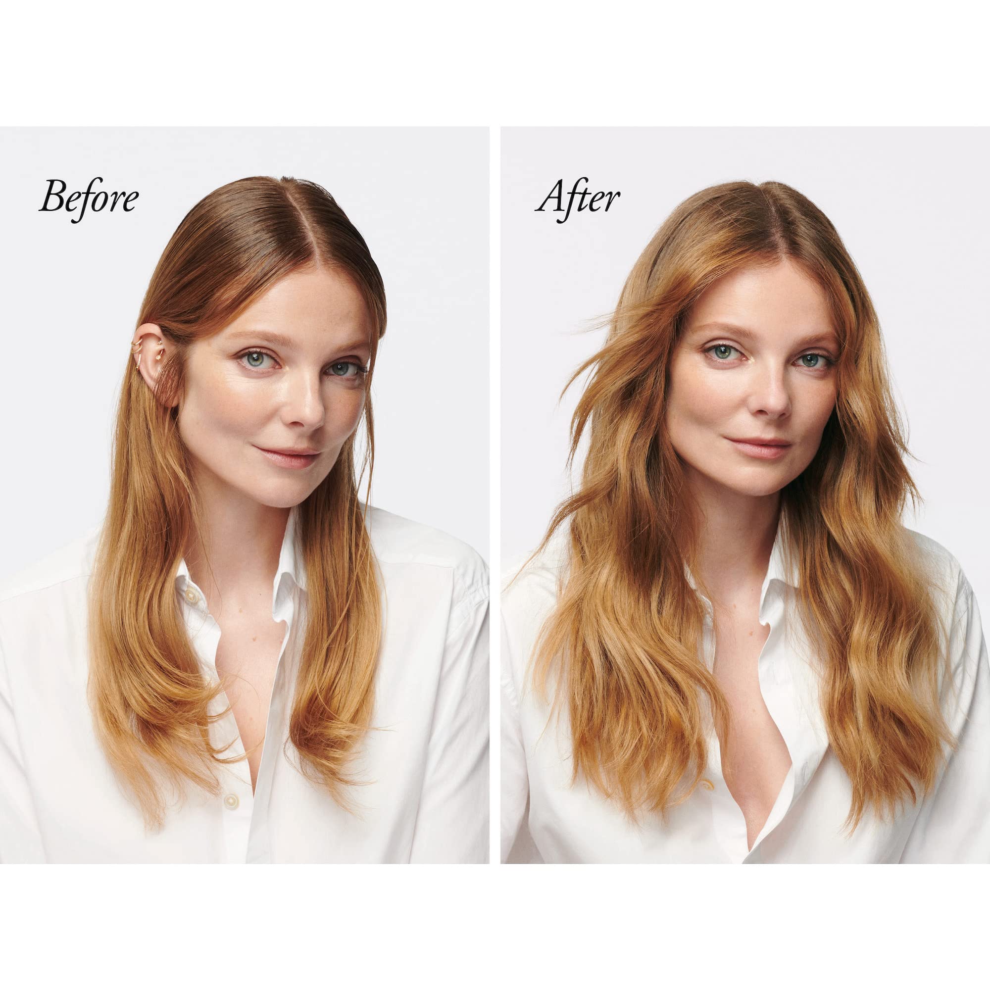 Oribe Serene Scalp Dry Shampoo Powder applied to roots for instant refresh.