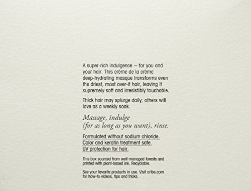 Oribe Signature Moisture Masque spread demonstrates intense hydration without weighing hair down.