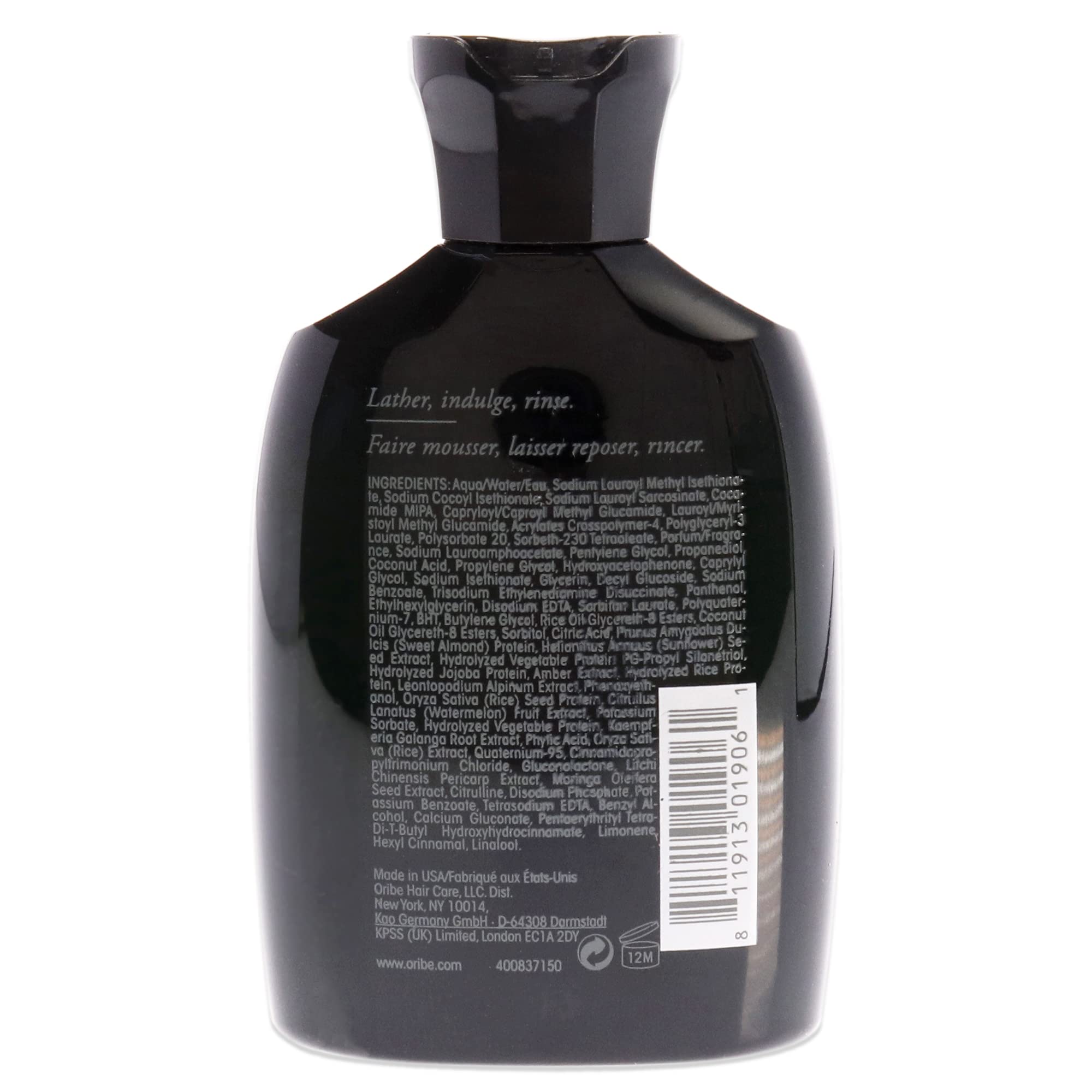 Oribe Signature Shampoo creates a luxurious rich lather for detangling and protection.